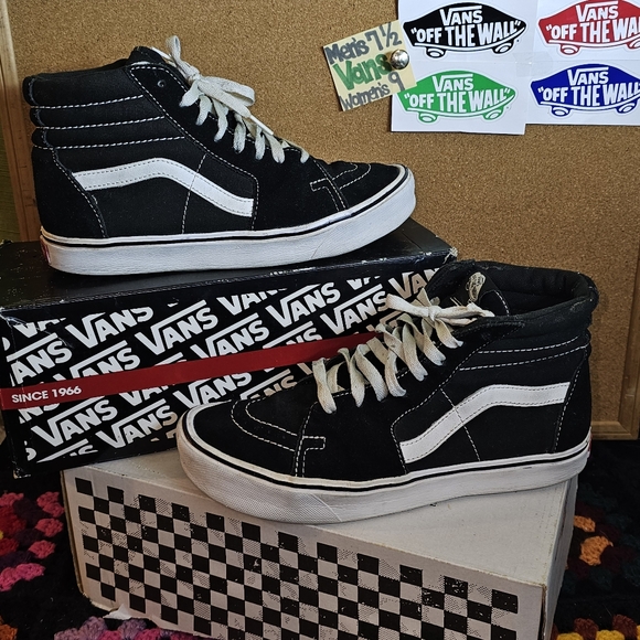 Vans ComfyCush SK8-Hi Black White Lace Up Lightweight Top Unisex Sneakers Shoes - Picture 11 of 12